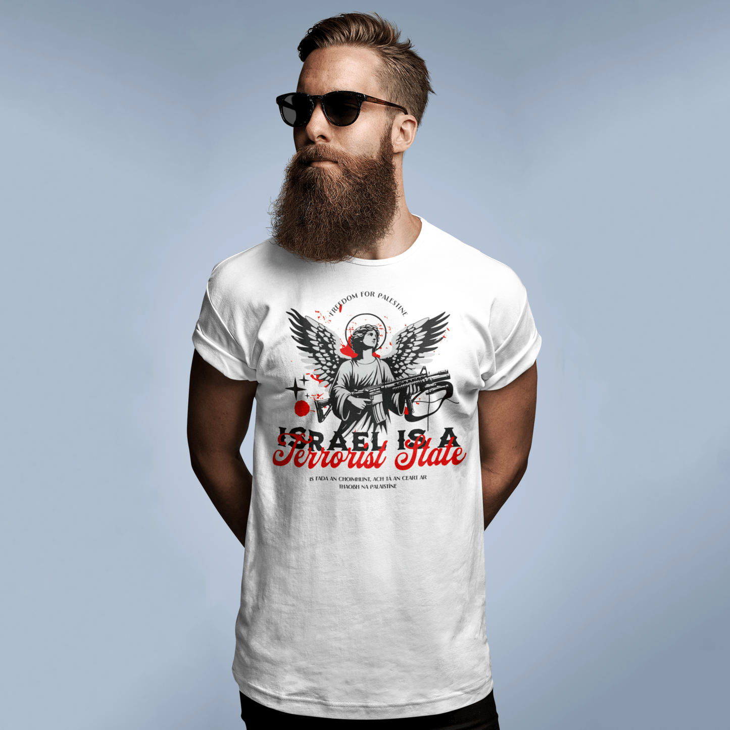 Eirin Apparel Men's T-Shirt Men's 'Israel Is A Terrorist State' T-Shirt