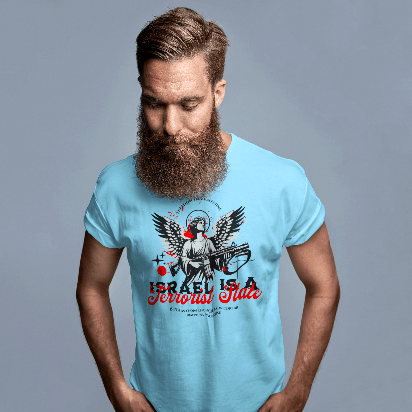 Eirin Apparel Men's T-Shirt Men's 'Israel Is A Terrorist State' T-Shirt