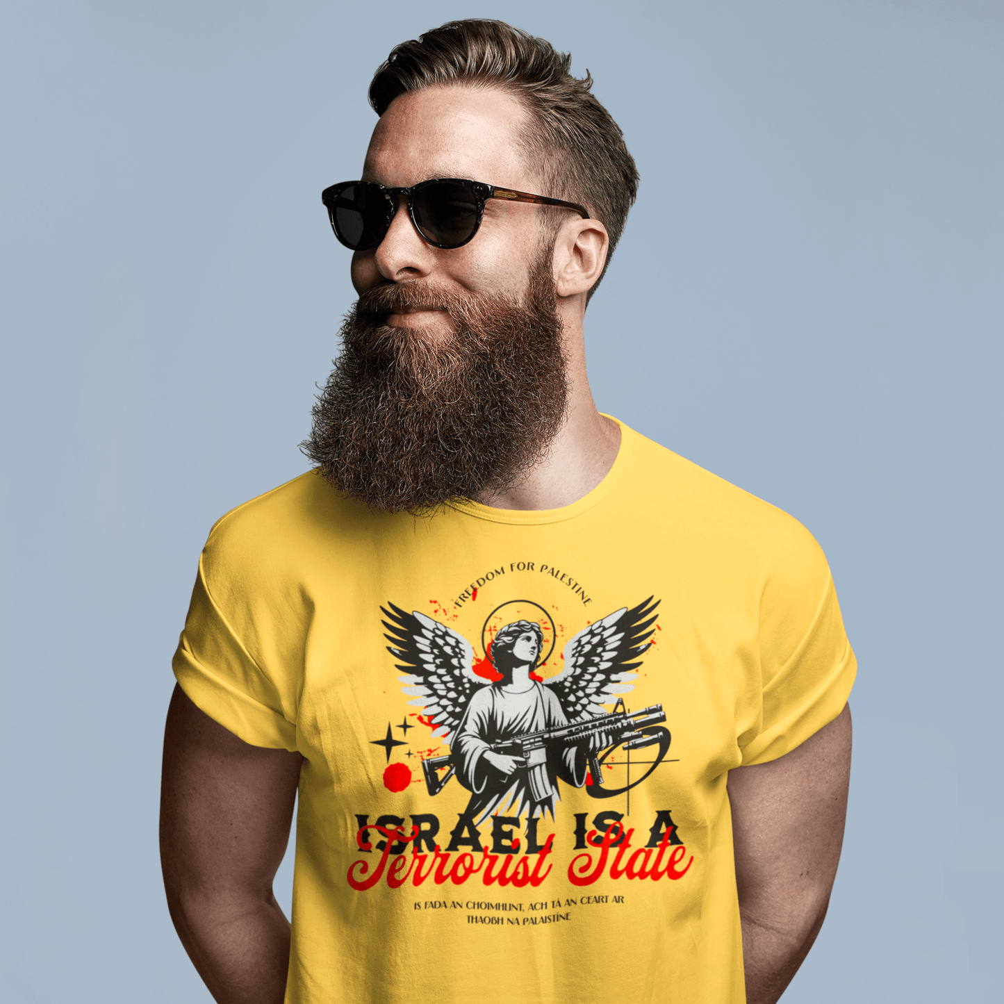 Eirin Apparel Men's T-Shirt Men's 'Israel Is A Terrorist State' T-Shirt