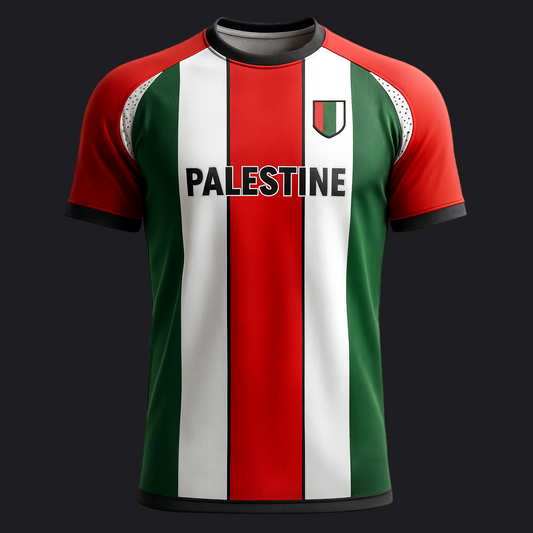 Eirin Apparel Men's T-Shirt Unisex Palestinian Flag Solidarity Jersey