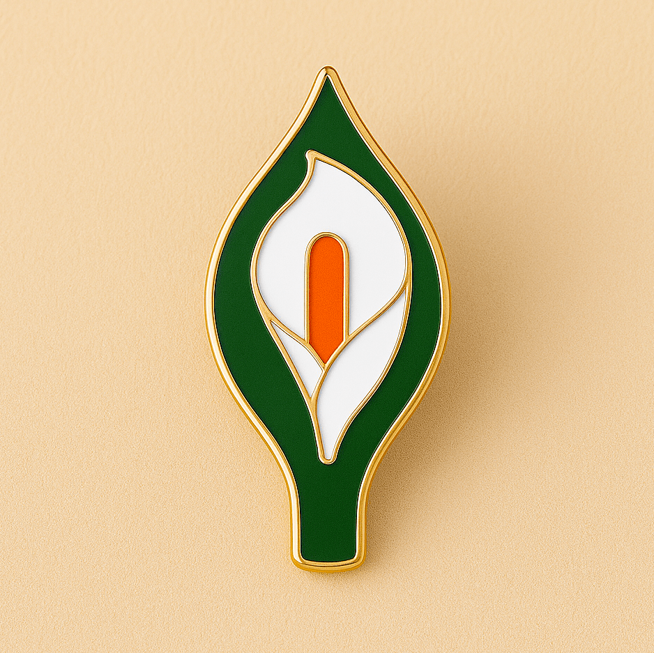 Eirin Apparel Single Lapel Pin Brooch Easter Lily Lapel Pin Brooch Badge - Collector's Edition