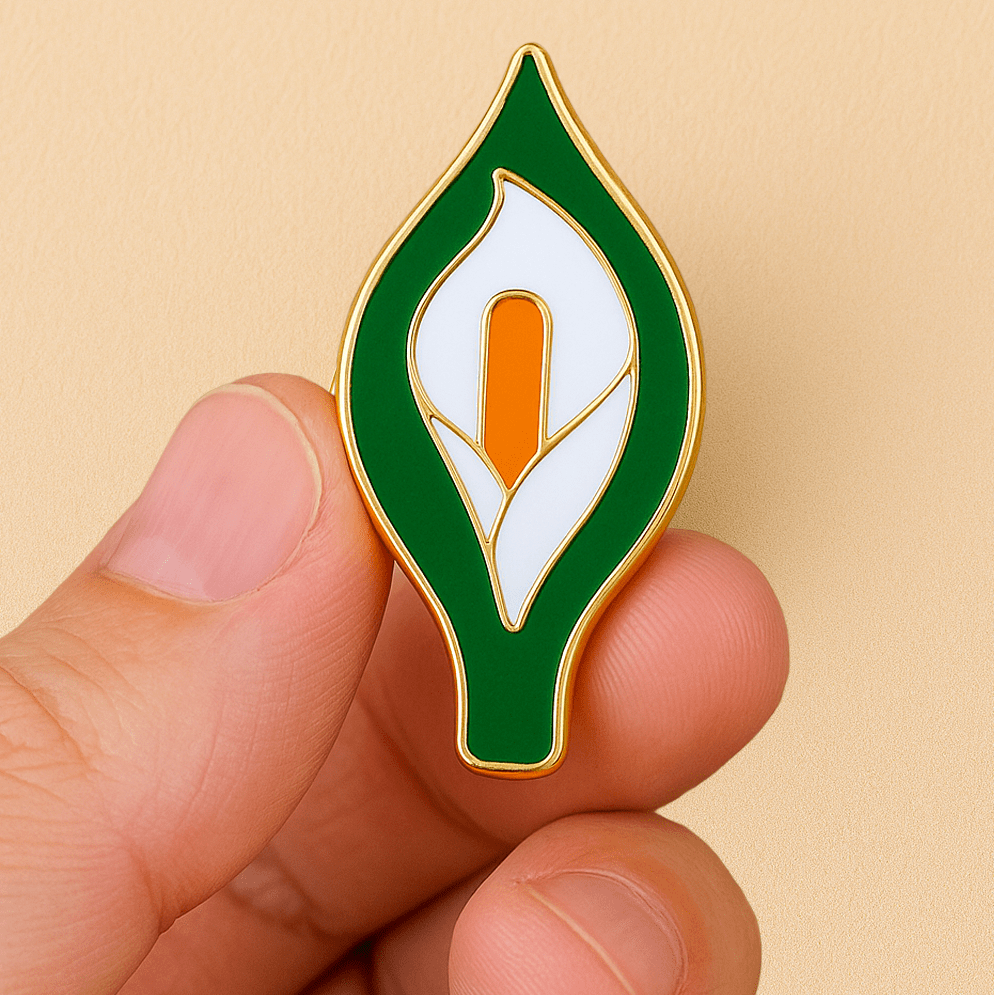 Eirin Apparel Single Lapel Pin Brooch Easter Lily Lapel Pin Brooch Badge - Collector's Edition