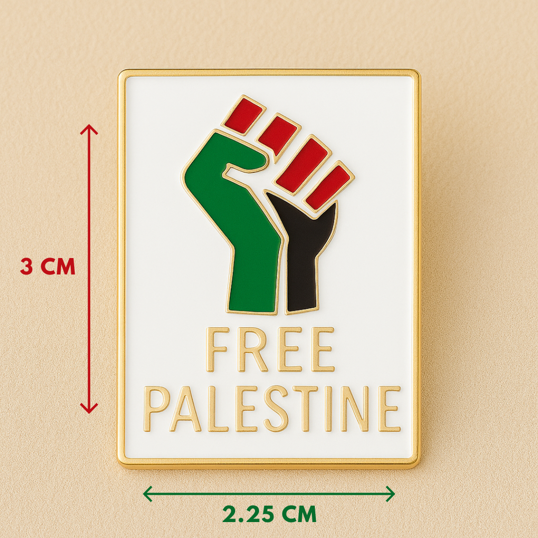 Eirin Apparel Single Lapel Pin Brooch Free Palestine Lapel Pin Brooch Badge - Collector’s Edition