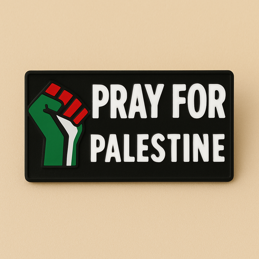 Eirin Apparel Single Lapel Pin Brooch Pray For Palestine Lapel Pin Brooch Badge - Collector’s Edition