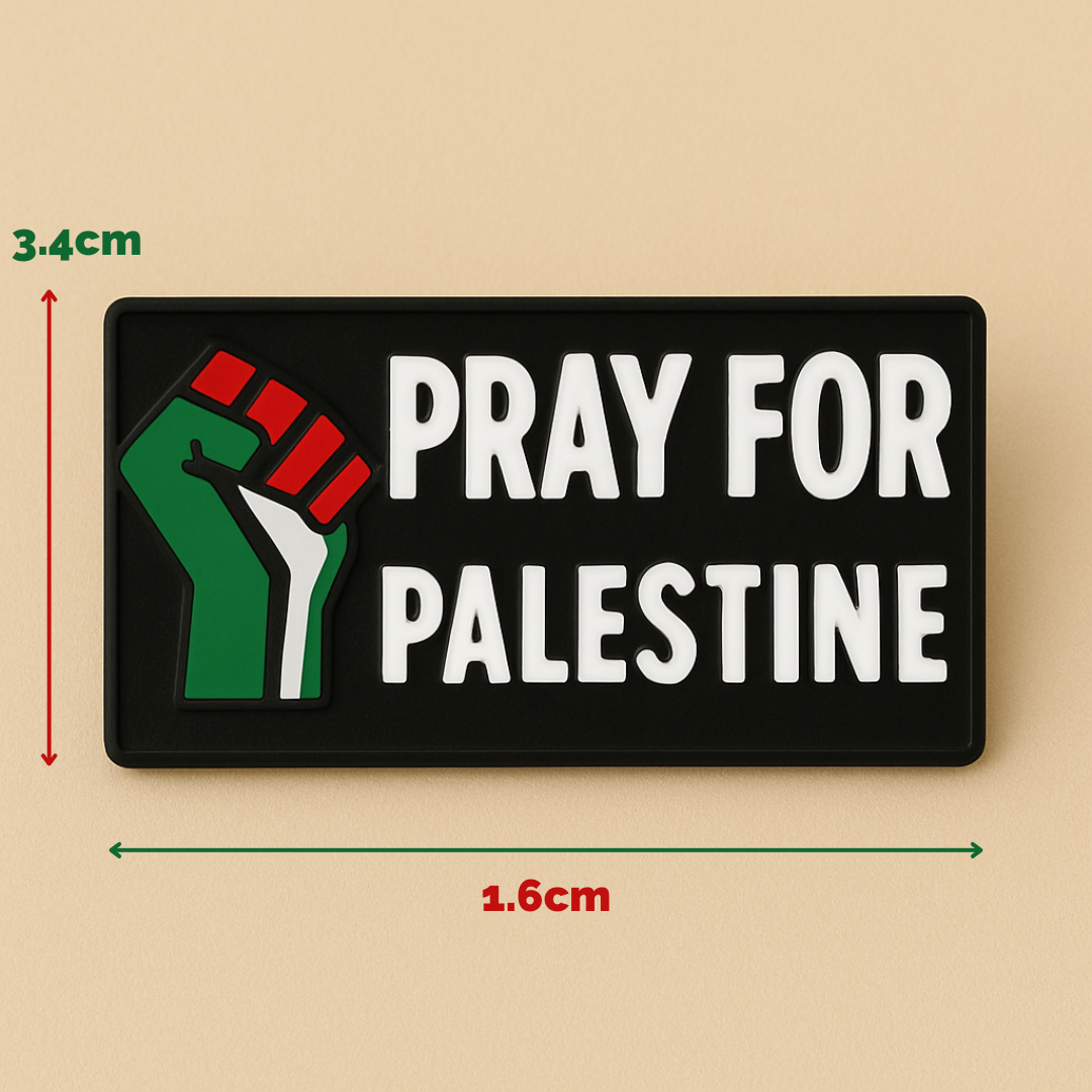 Eirin Apparel Single Lapel Pin Brooch Pray For Palestine Lapel Pin Brooch Badge - Collector’s Edition