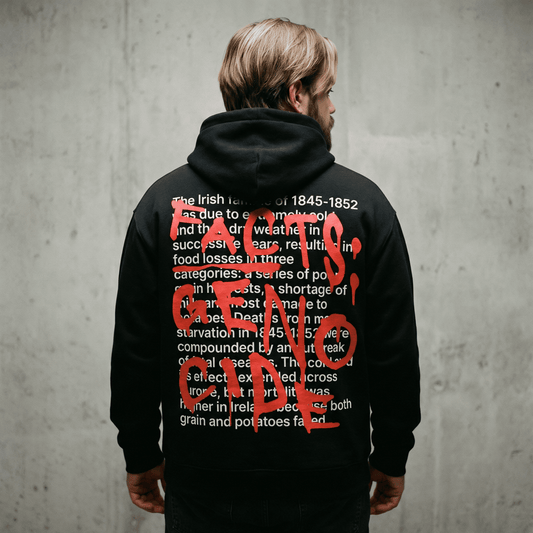 Eirin Apparel Unisex Hoodie ‘404: Truth Not Found’ Hoodie – Famine Awareness Piece
