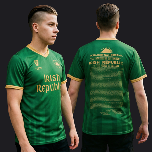 Eirin Apparel Unisex Jersey Eirin 'Irish Republic' Proclamation Jersey – Green/Gold
