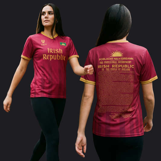 Eirin Apparel Unisex Jersey Eirin 'Irish Republic' Proclamation Jersey – Pink/Gold