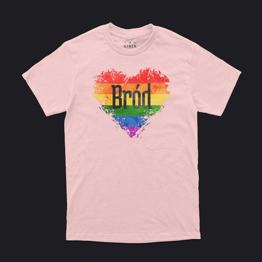 Eirin Apparel Unisex T-Shirt Light Pink / S Unisex 'Bród' Pride T-Shirt