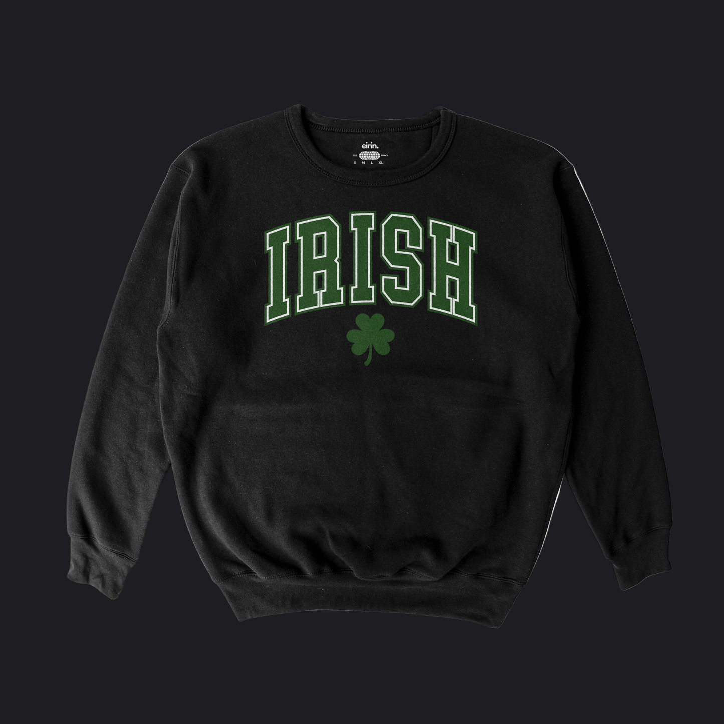 Eirin Apparel Woman's Sweatshirt Black / S Women's Varsity College Irish Sweatshirt