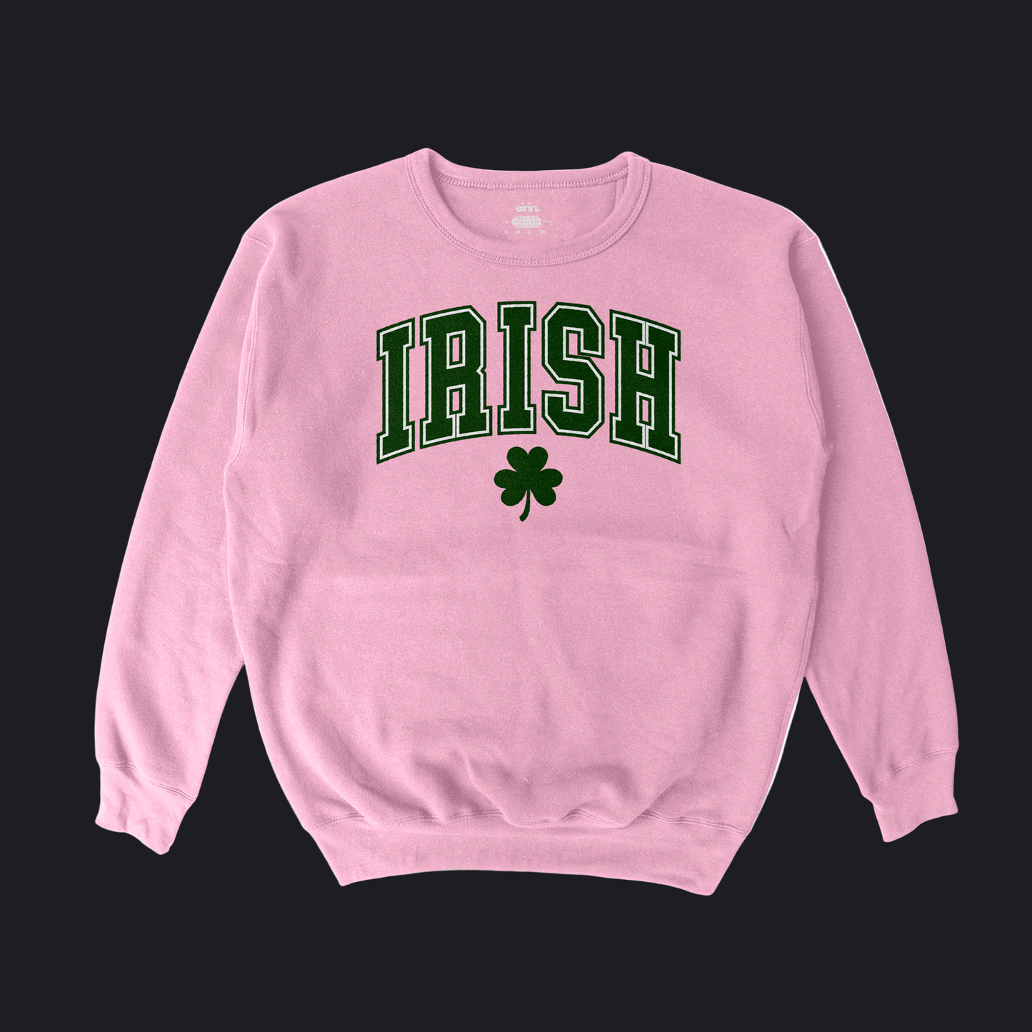 Eirin Apparel Woman's Sweatshirt Light Pink / S Women's Varsity College Irish Sweatshirt