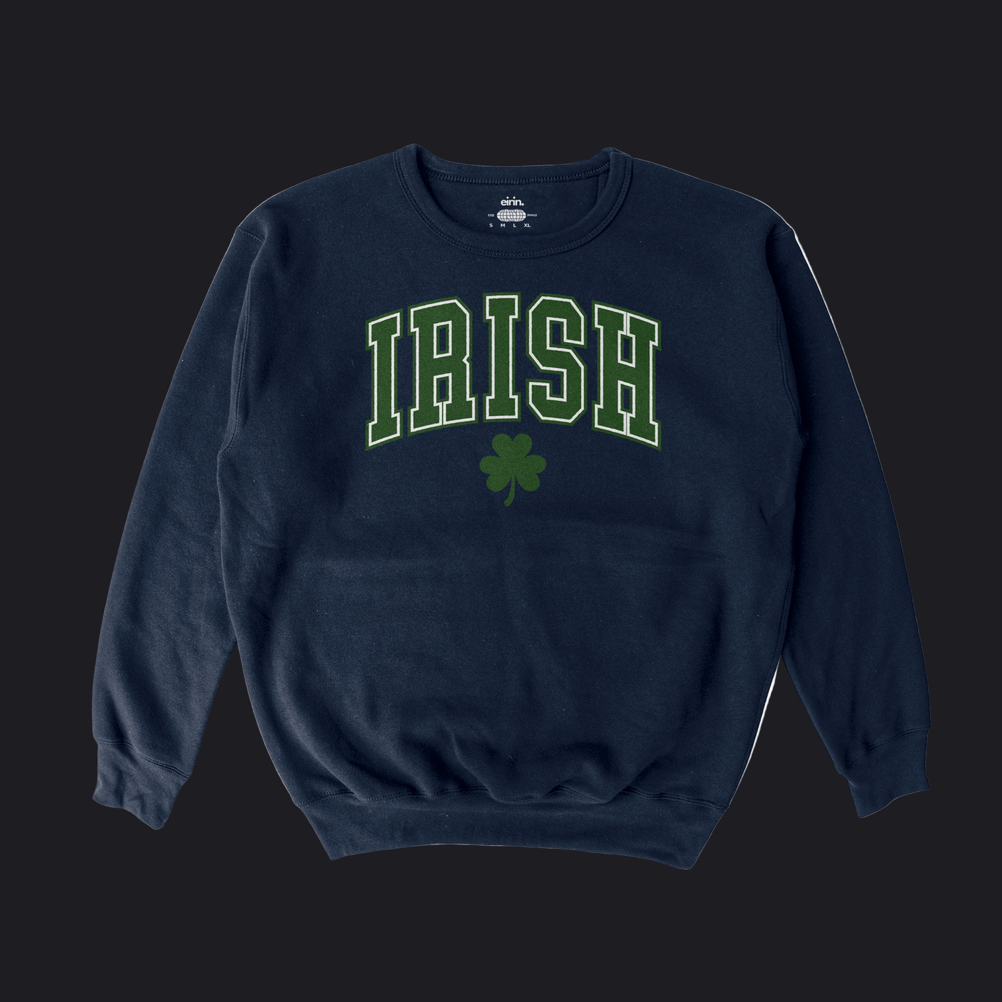 Eirin Apparel Woman's Sweatshirt Navy / S Women's Varsity College Irish Sweatshirt