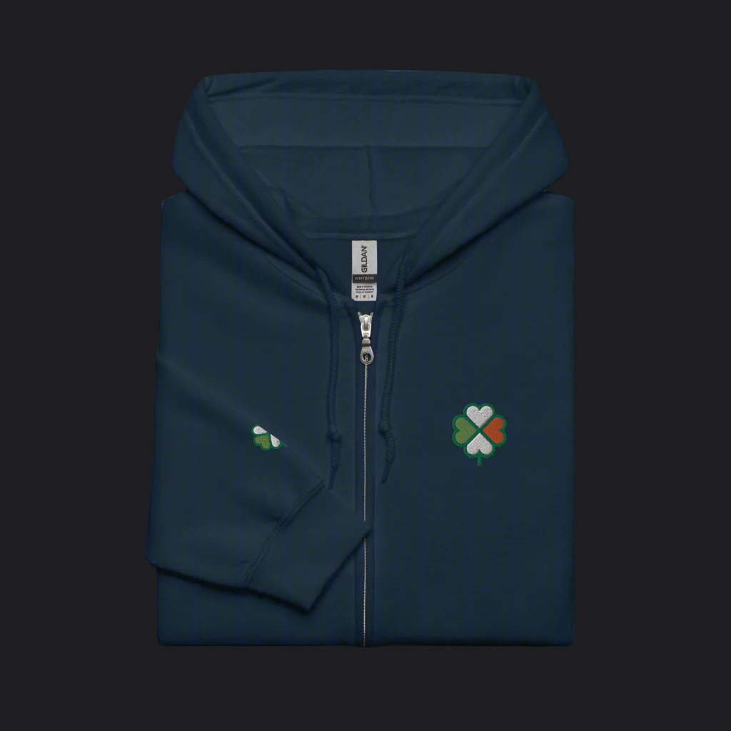 Eirin Apparel Women's Hoodie Navy / S Women's Signature Hibernian Premium Zip Up Hoodie