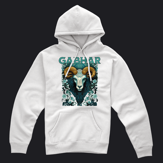 Eirin Apparel Women's Hoodie Women's Ceilteach Gabhar (Wild Goat) Celtic Totem Hoodie