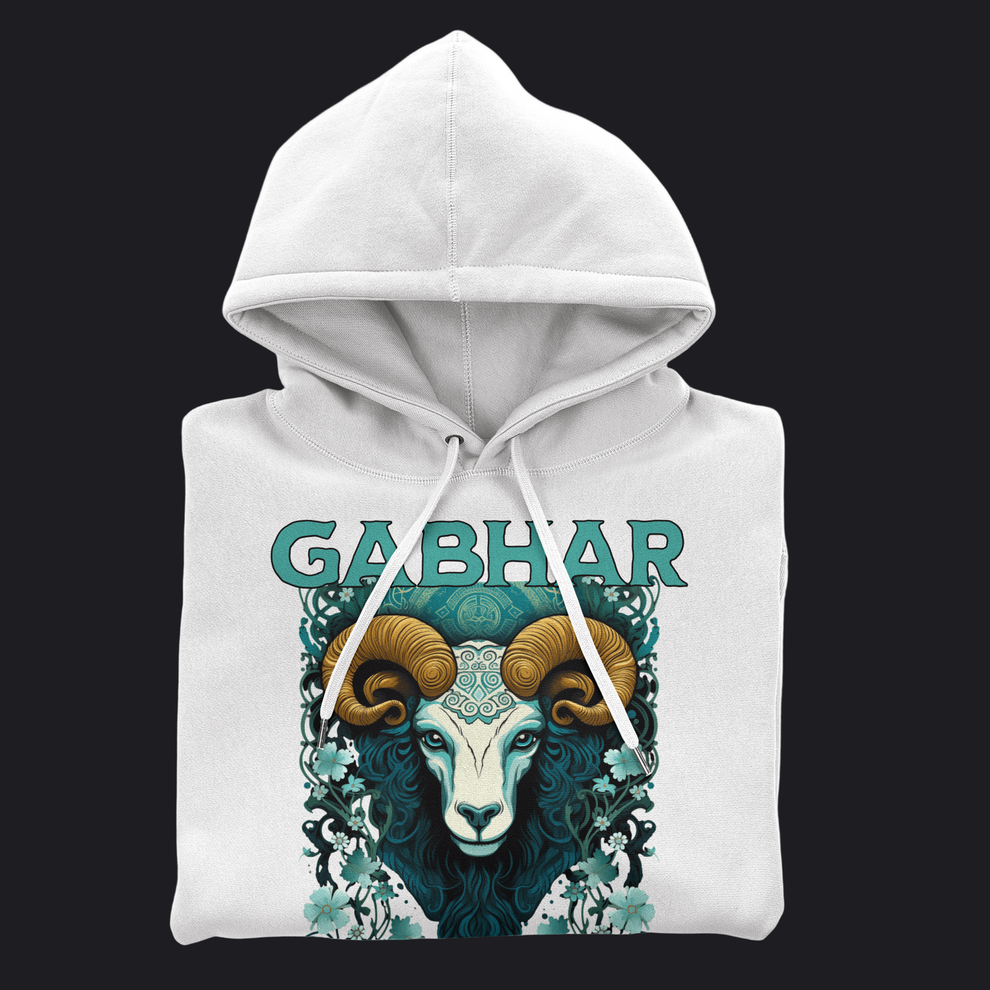 Eirin Apparel Women's Hoodie Women's Ceilteach Gabhar (Wild Goat) Celtic Totem Hoodie