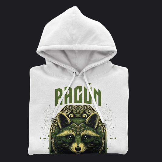 Eirin Apparel Women's Hoodie Women's Ceilteach Racún (Forest Raccoon) Celtic Totem Hoodie