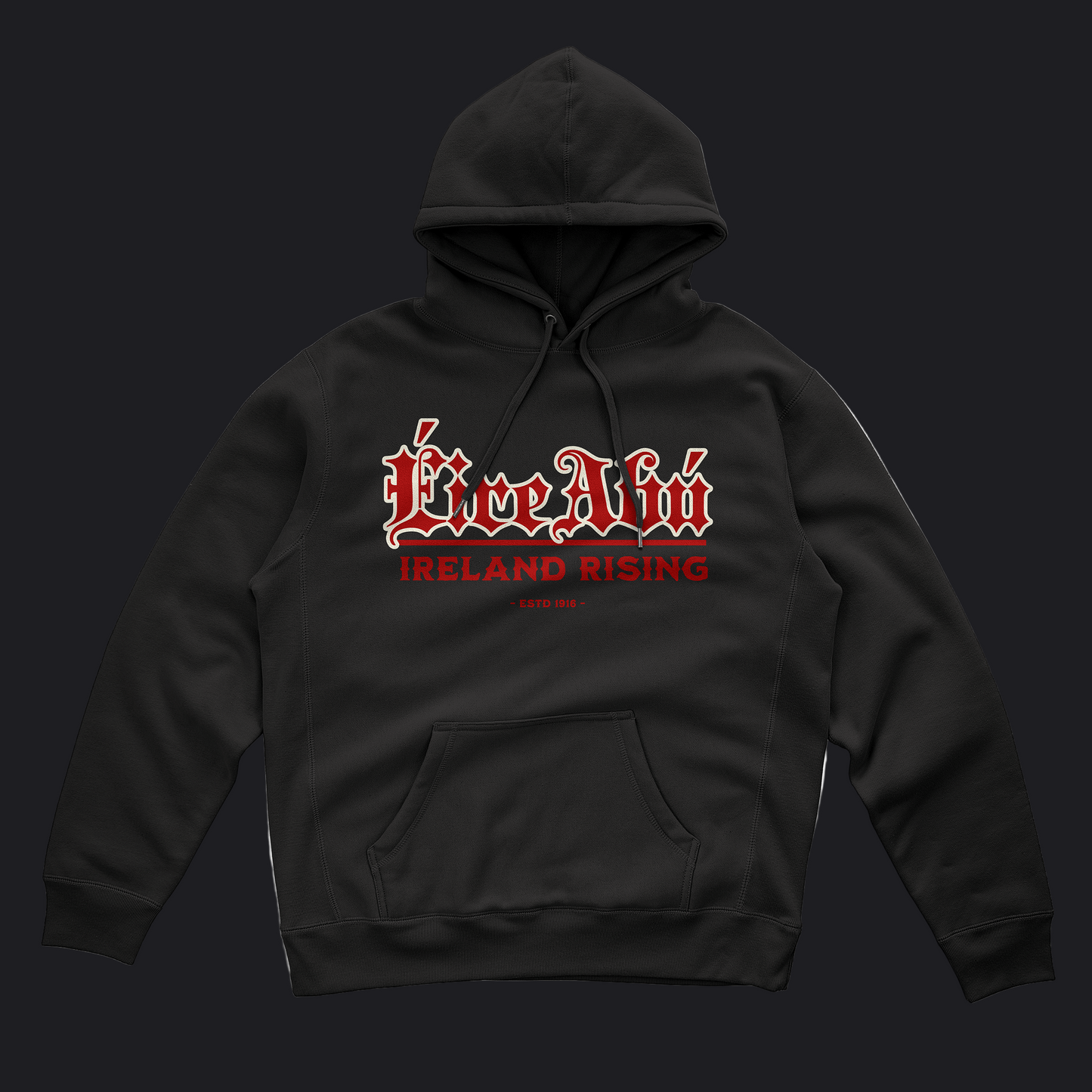 Eirin Apparel Women's Hoodie Women's 'Éire Abú' Gaelic Hoodie – Black Edition