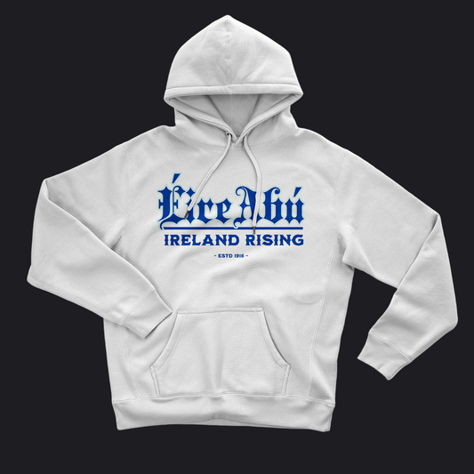Eirin Apparel Women's Hoodie Women's 'Éire Abú' Gaelic Hoodie – White Edition