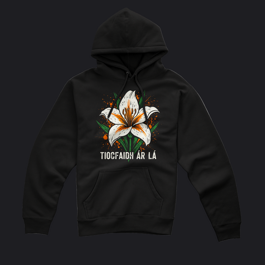 Eirin Apparel Women's Hoodie Women's 'Tiocfaidh ár lá' Easter Lily Hoodie