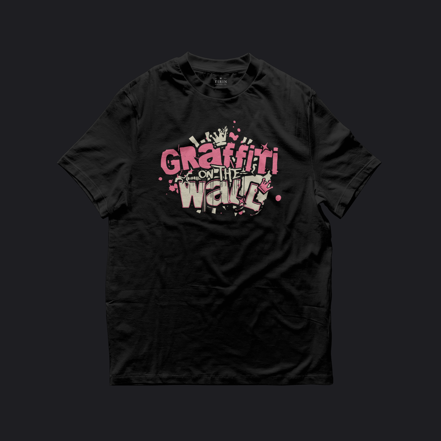 Eirin Apparel Women's T-Shirt Black / S Women's Graffiti On The Wall Neon Pink Celtic T-Shirt