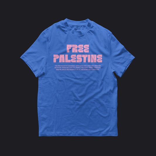 Eirin Apparel Women's T-Shirt Blue / S Women's 'Free Palestine' Pastel T-Shirt
