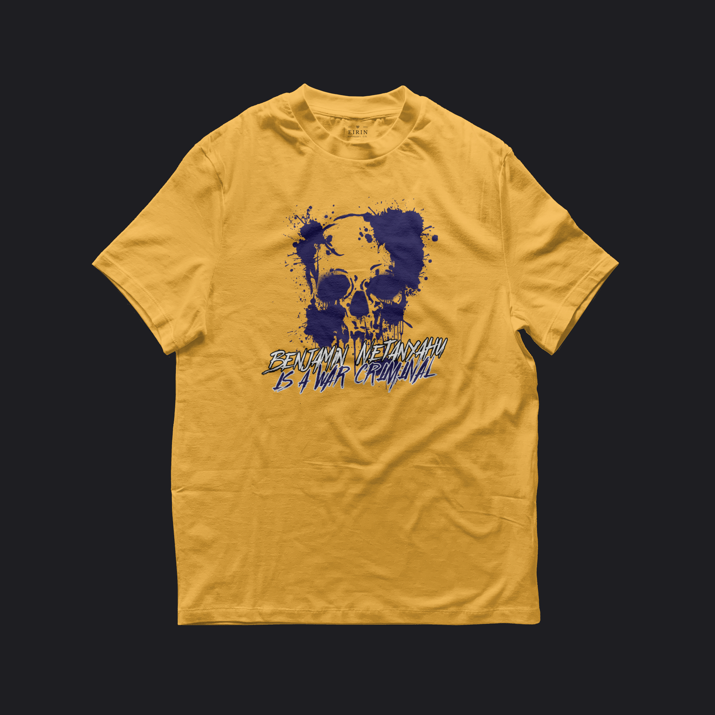 Eirin Apparel Women's T-Shirt Gold / S Women's Benjamin Netanyahu Is A War Criminal T-Shirt