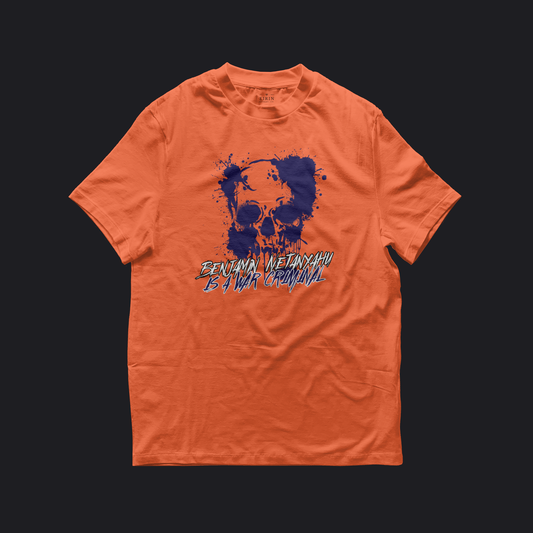 Eirin Apparel Women's T-Shirt Orange / S Women's Benjamin Netanyahu Is A War Criminal T-Shirt