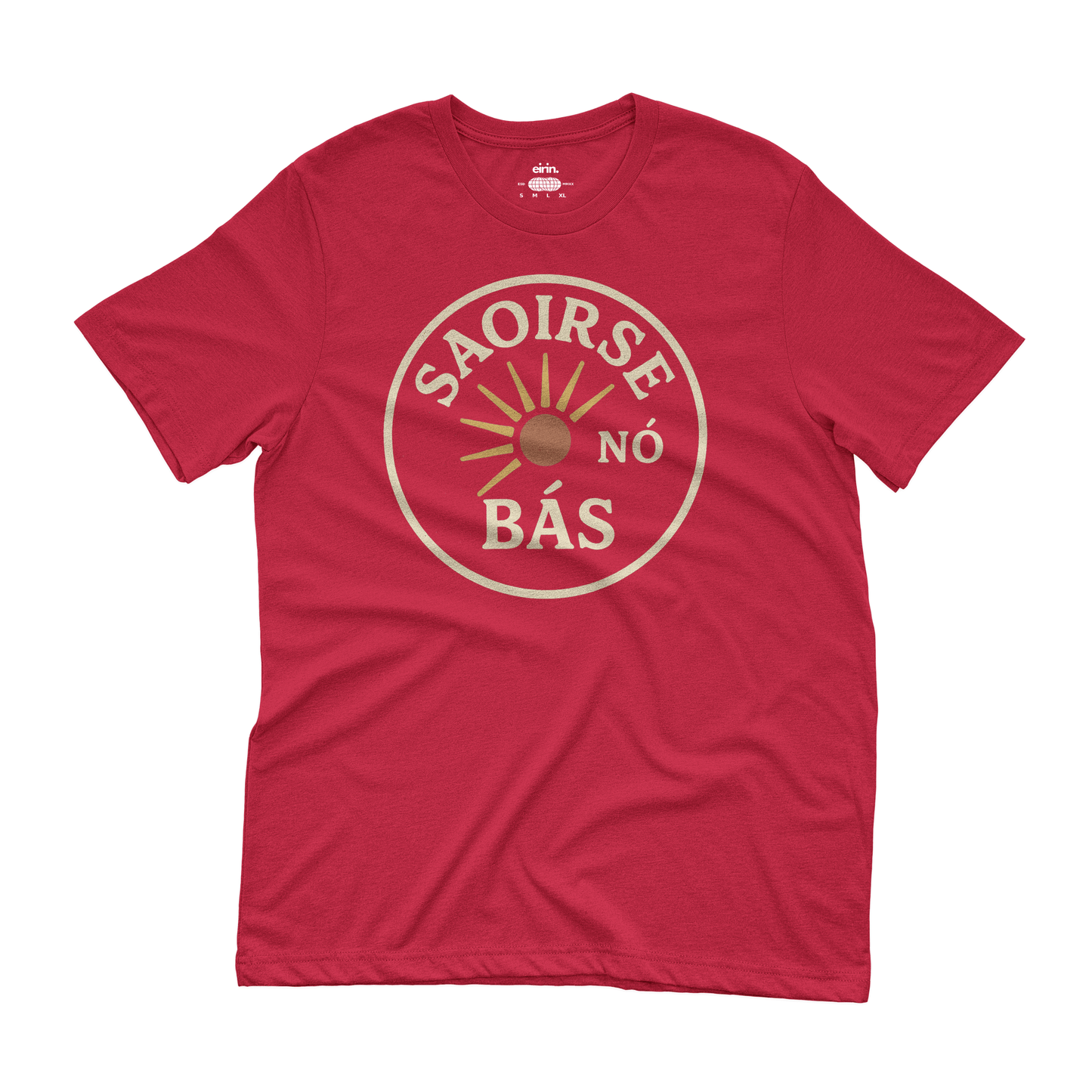 Eirin Apparel Women's T-Shirt Red / S Women's 'Freedom Or Death' Gaelic T-Shirt