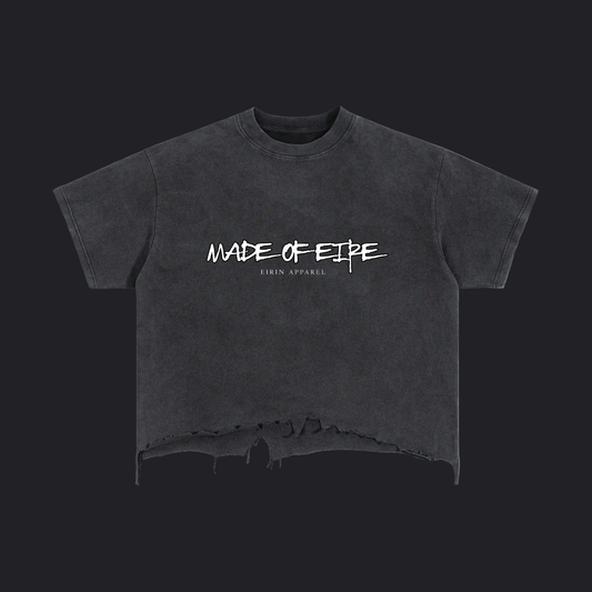 Eirin Apparel Women's T-Shirt S Women's 'Made of Éire' Vintage Wash Boxy Cropped Hem T-Shirt