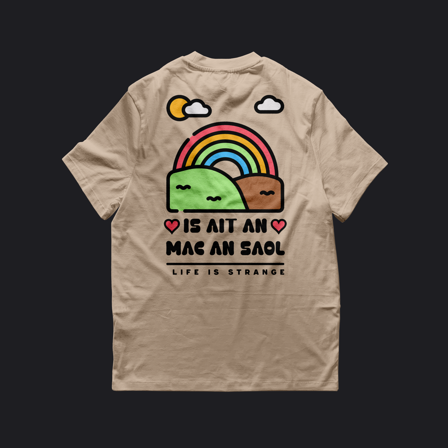 Eirin Apparel Women's T-Shirt Women's 'Life Is Strange' Gaelic T-Shirt (Back Print)