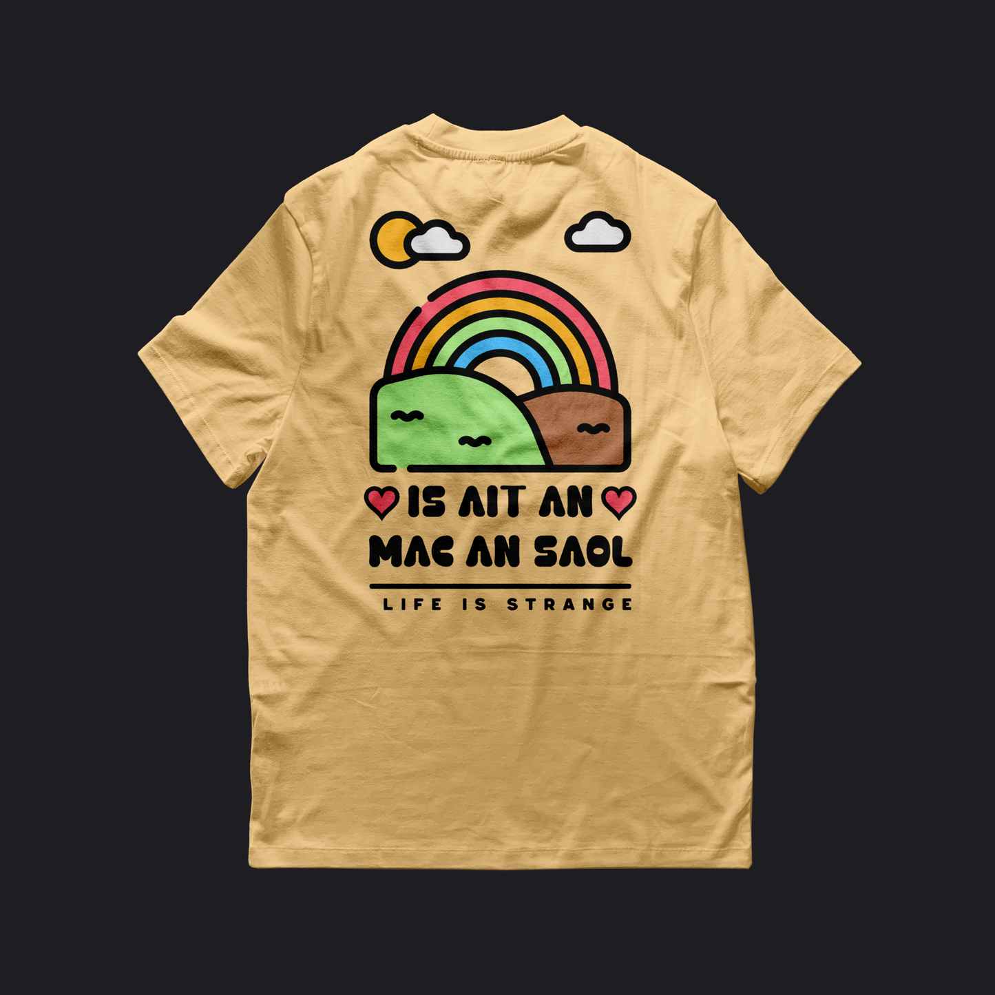 Eirin Apparel Women's T-Shirt Women's 'Life Is Strange' Gaelic T-Shirt (Back Print)