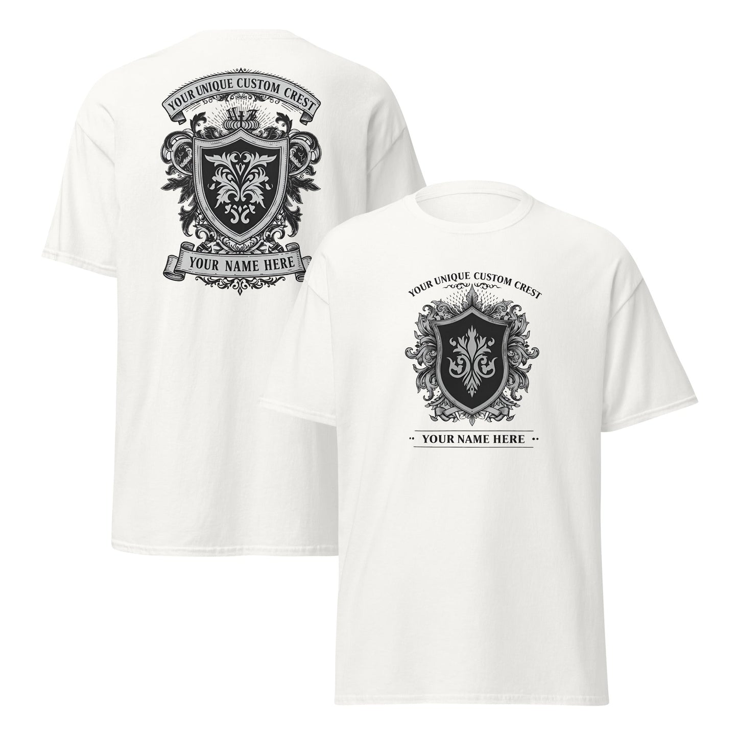Eirin Custom Apparel Custom Heritage T-Shirt Custom Heritage T-Shirt — Your Family Crest, Made to Order
