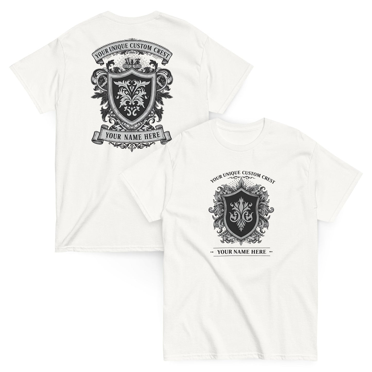 Eirin Custom Apparel Custom Heritage T-Shirt Custom Heritage T-Shirt — Your Family Crest, Made to Order