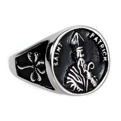 Men's St. Patrick Stainless Steel Ring - Patron Saint’s Honor