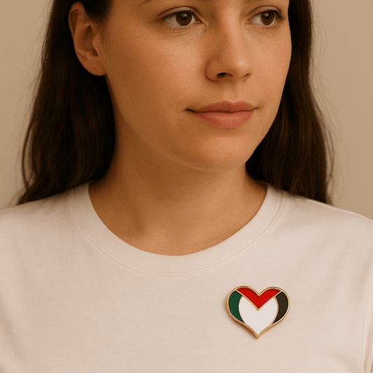 Heart Of Palestine Lapel Pin Brooch Badge - Collector’s Edition