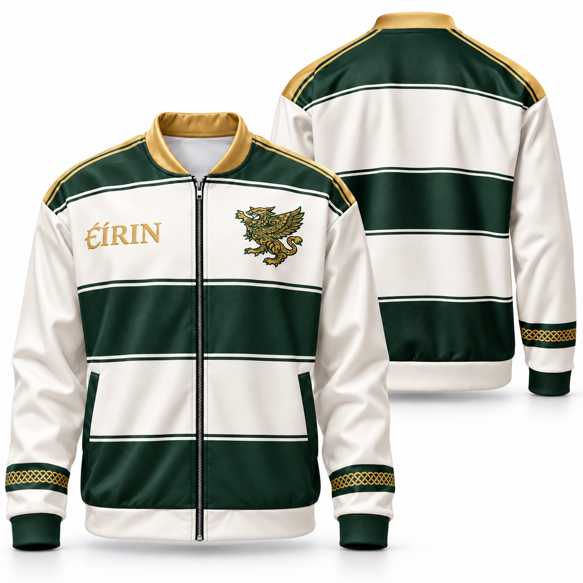 'Irish Griffin' Retro Bomber Jacket