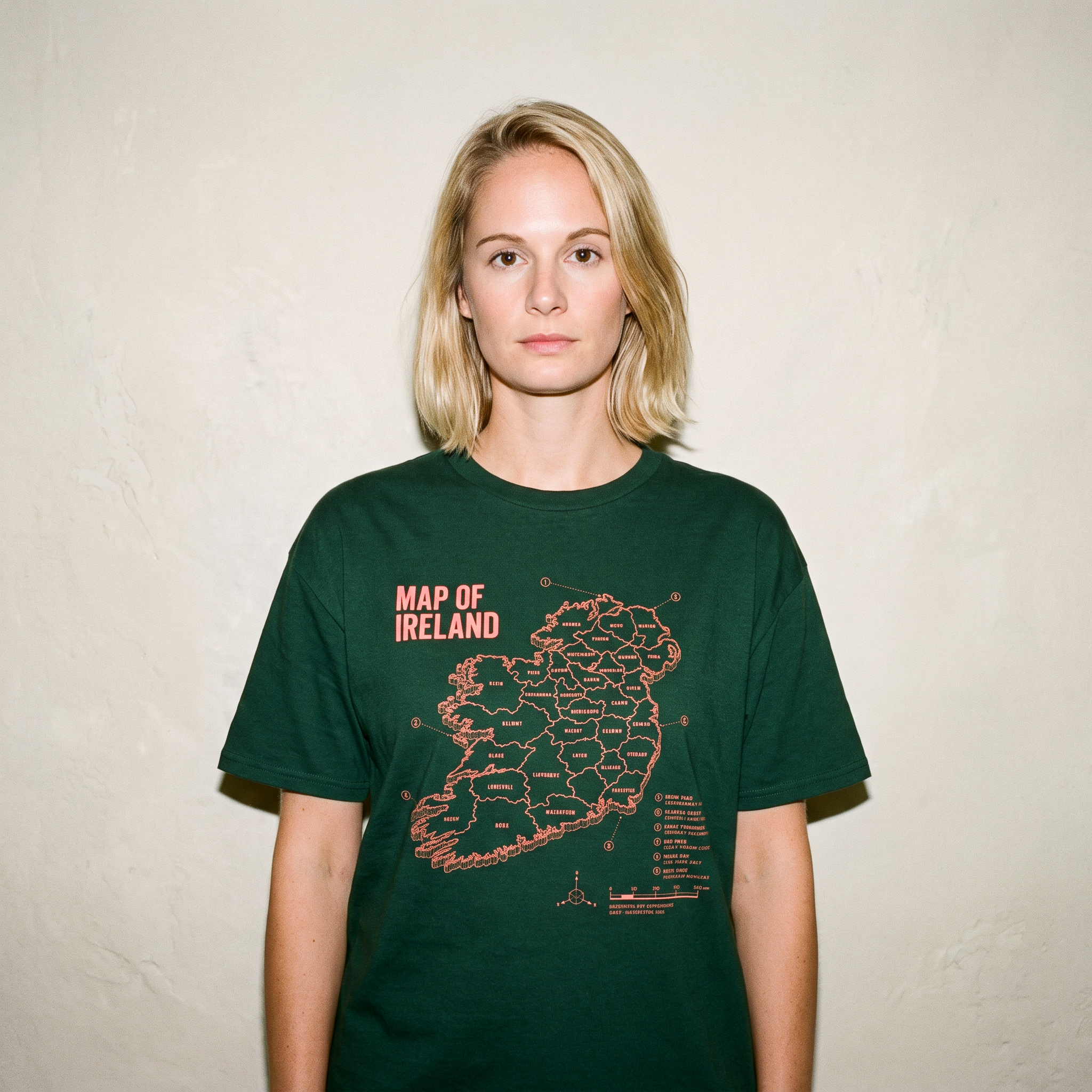'Technical' Map Of Ireland T-Shirt