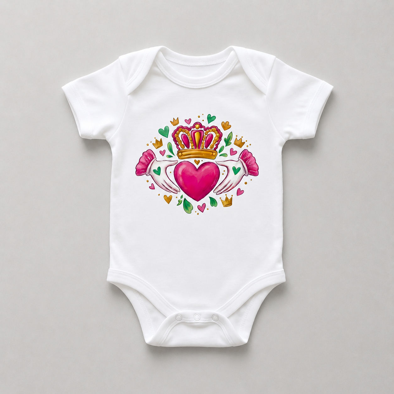 Eirin Apparel Baby Bodysuit 'Wee Claddagh' Baby Bodysuit (3mo - 18mo)