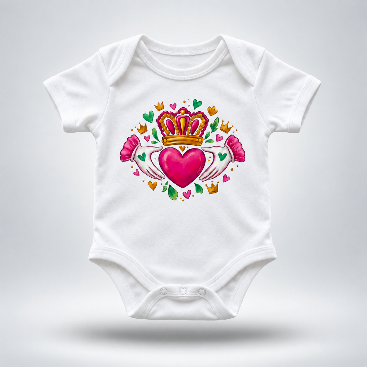 Eirin Apparel Baby Bodysuit 'Wee Claddagh' Baby Bodysuit (3mo - 18mo)