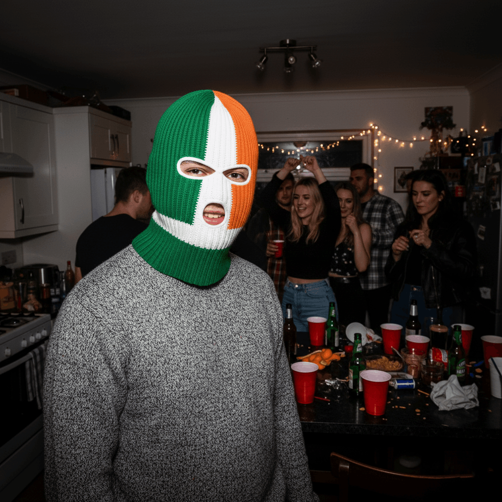 Eirin Apparel Balaclava Irish Flag Balaclava Ski Mask (Pre-Order)