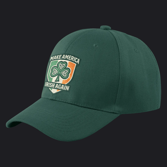 Eirin Apparel Baseball Cap Green 'Make America Irish Again' Baseball Cap