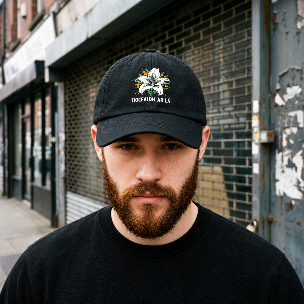 Eirin Apparel Baseball Cap 'Tiocfaidh ár lá' Easter Lily Baseball Cap