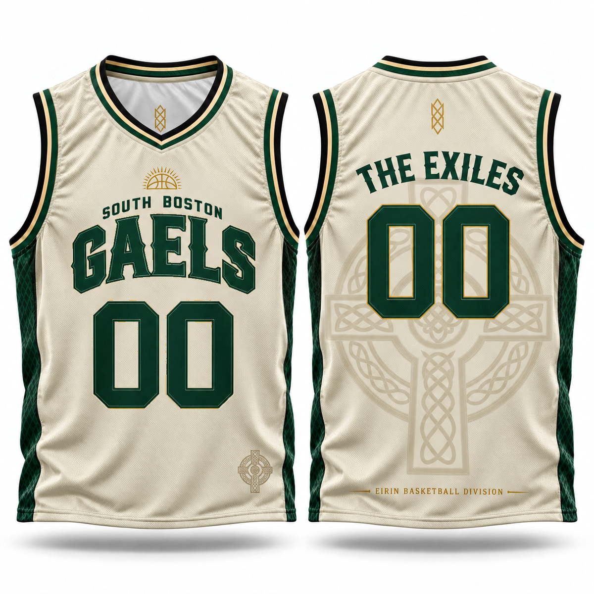 Eirin Apparel Basketball Jersey 'South Boston Gaels' Basketball Jersey – Away