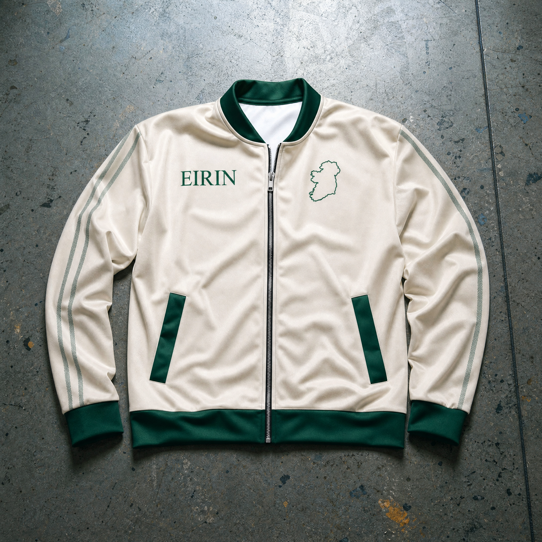Eirin Apparel Bomber Jacket 'Éire' Varsity Bomber Jacket