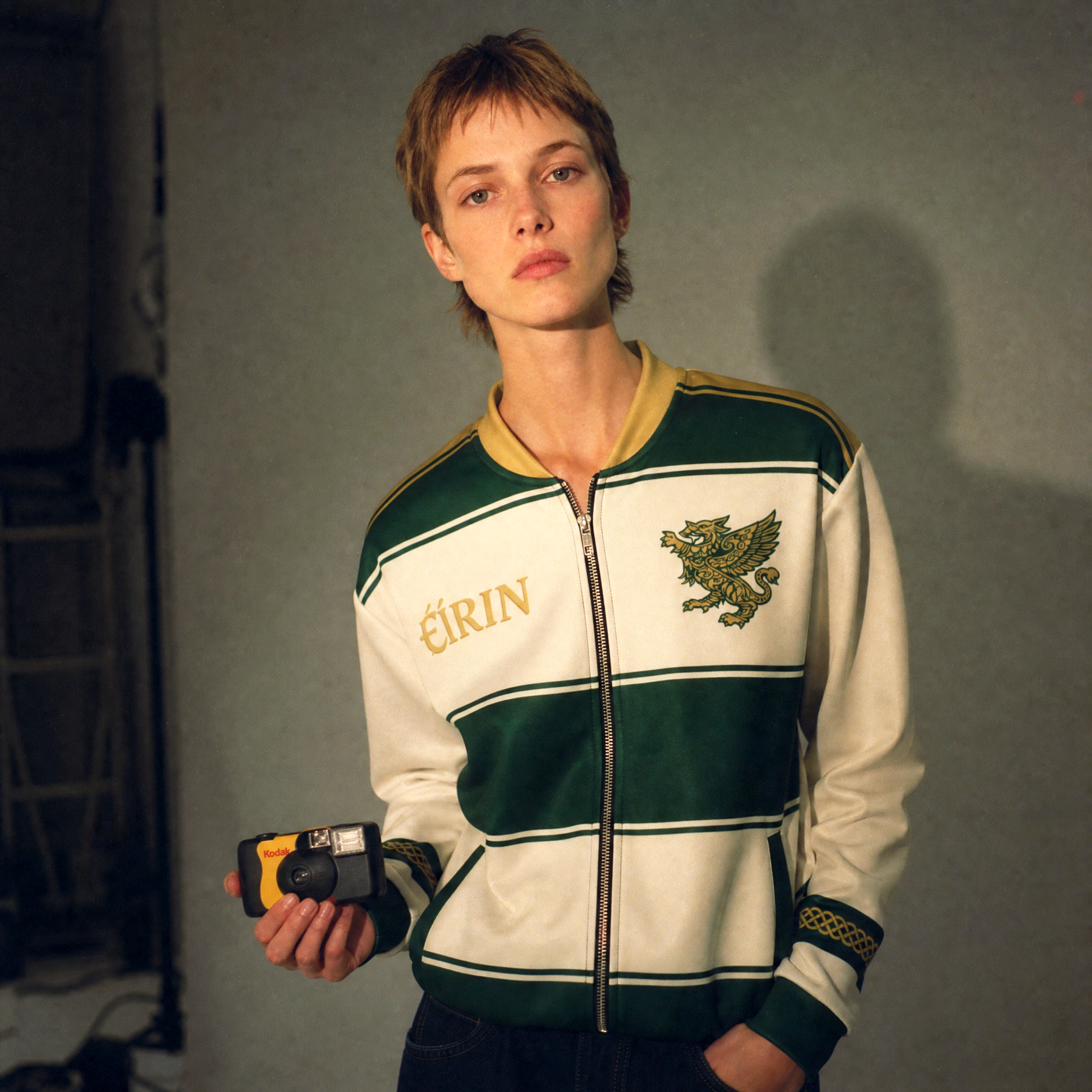 Eirin Apparel Bomber Jacket 'Irish Griffin' Retro Bomber Jacket