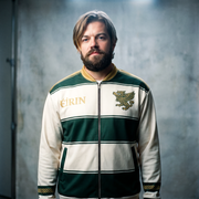 Eirin Apparel Bomber Jacket 'Irish Griffin' Retro Bomber Jacket