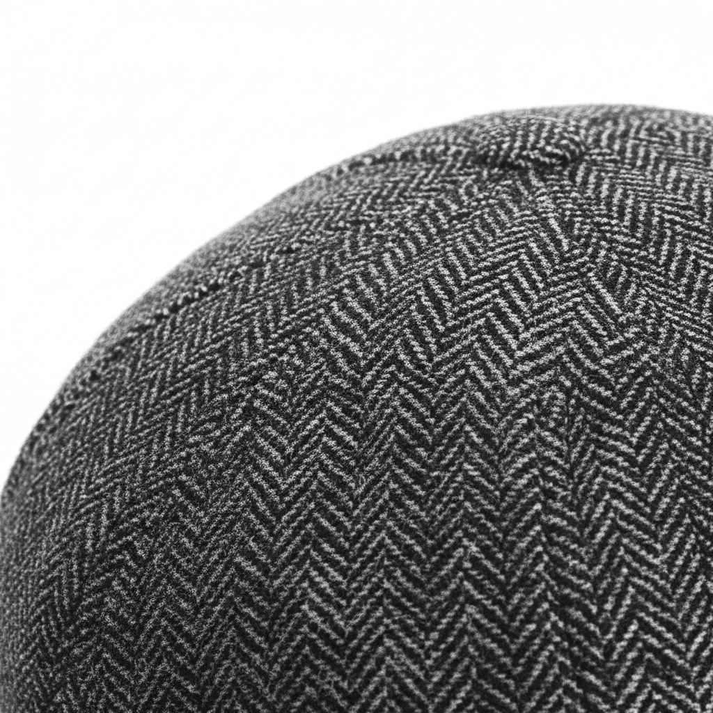 Eirin Apparel Boys Flat Cap Boys’ ‘Rí Óg Herringbone’ Irish Flat Cap – Pebble Cotton