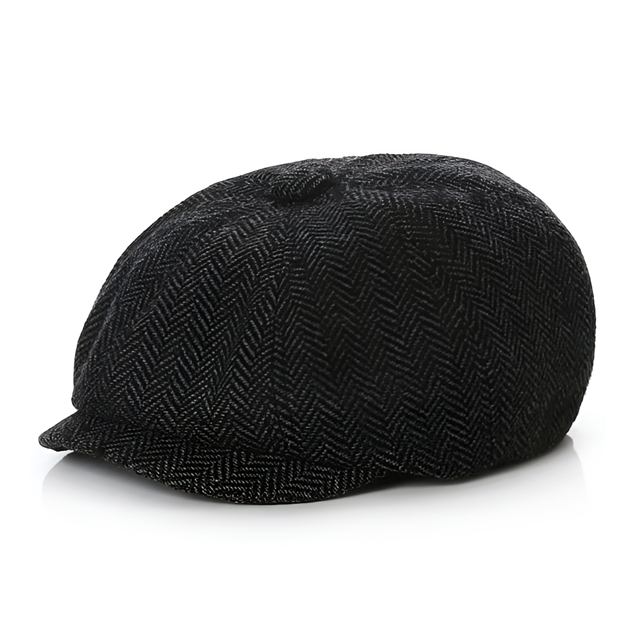 Eirin Apparel Boys Flat Cap Boys’ ‘Rí Óg Herringbone’ Irish Flat Cap – Slate Cotton