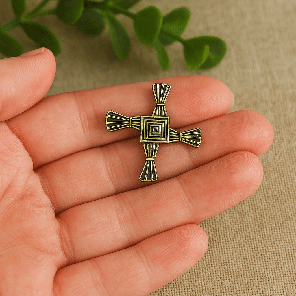 Eirin Apparel Brooch Signature St. Brigid's Cross Brooch Pin Badge