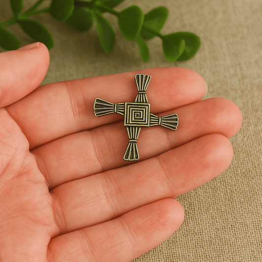 Eirin Apparel Brooch Signature St. Brigid's Cross Brooch Pin Badge